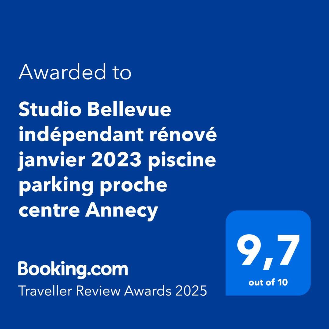 Studio Bellevue Appart Independant Renove 2024 Piscine Parking Proche Centre Annecy Poisy ภายนอก รูปภาพ